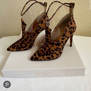Jessica Simpson  Leopard Print Stiletto boots